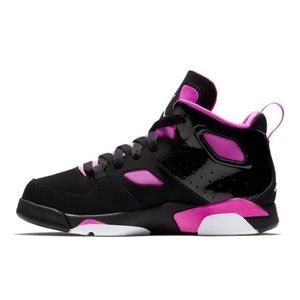 Air Jordan’s kids black and pink